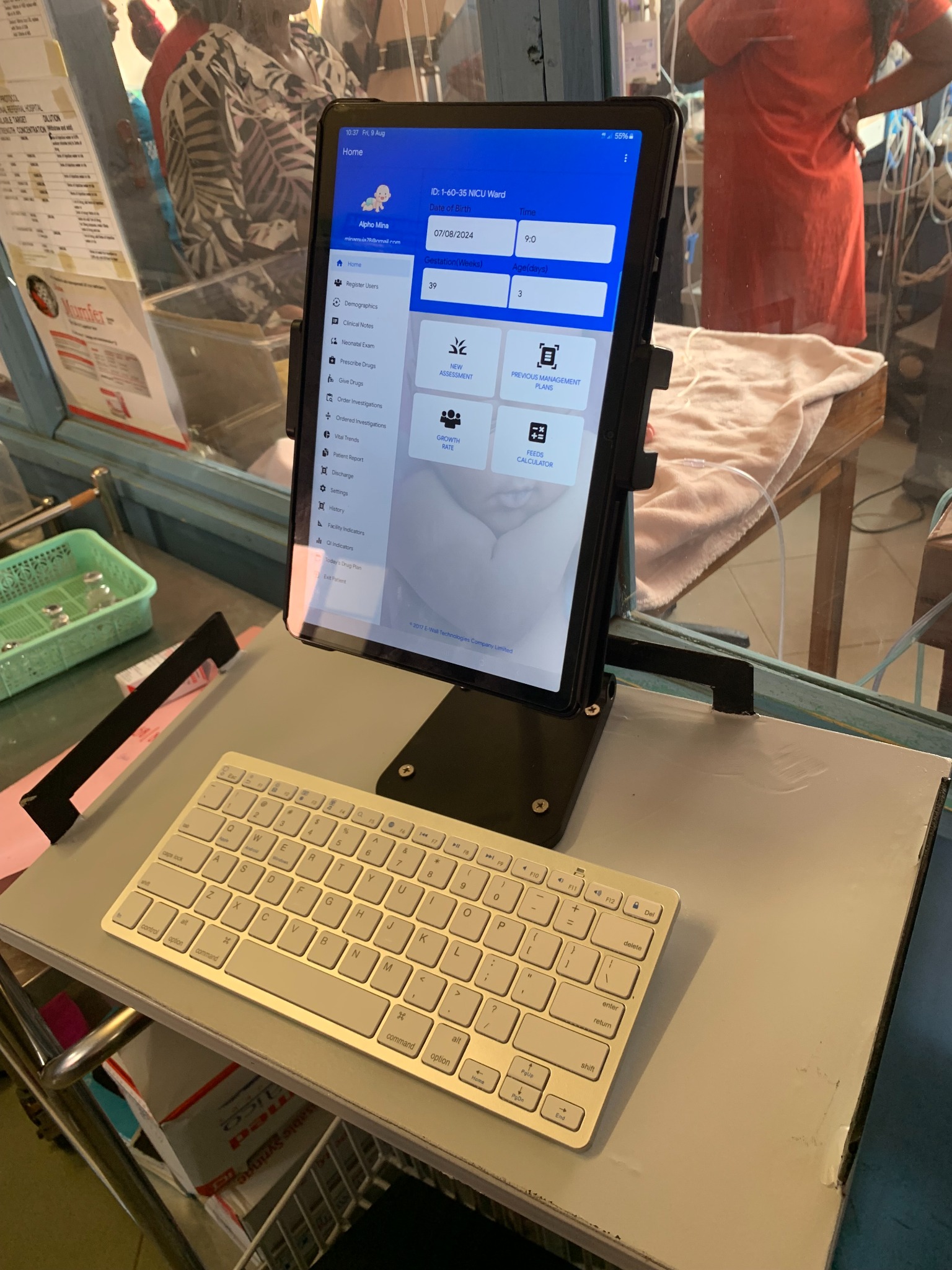 PRISMS technology deployed in a health facility